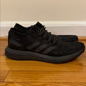Men’s Adidas PureBoost - Triple Black Sz 9